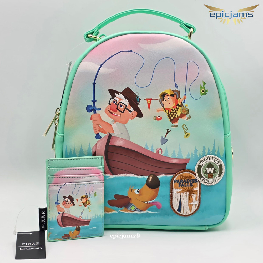 Disney Pixar Up Fishing Camp Mini Backpack Set